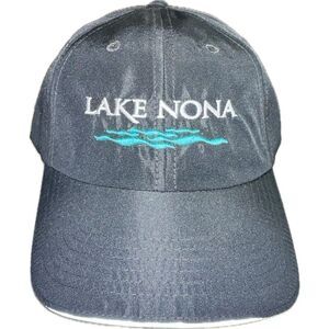 Lake‎ Nova Black Baseball Cap Hat Adjustable Strap Back One Size Fits Most